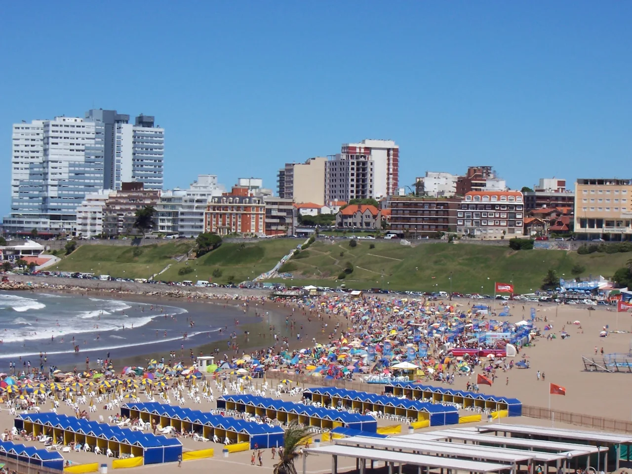 Playa y costa de Mar del Plata